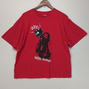 Olivia Rodrigo GUTS World Tour Red Graphic Boxy T-Shirt Women's Large